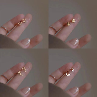 Designs) Silver Sterling Earring (Various Stud FashionChic