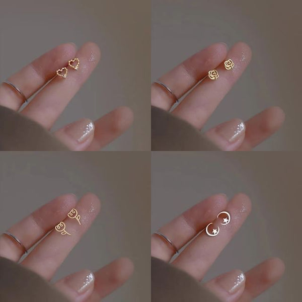 Designs) Silver Sterling Earring (Various Stud FashionChic