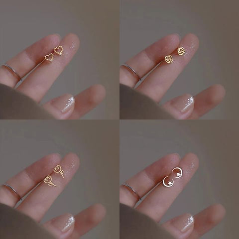 Designs) Silver Sterling Earring (Various Stud FashionChic