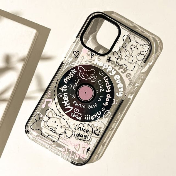 Phone Animal Case Vinyl Record FashionChic