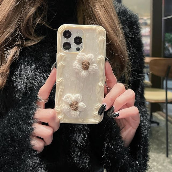 Yarn Case Floral Phone FashionChic
