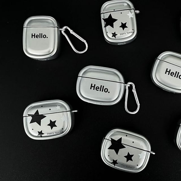 / Charm AirPods With Star Case Pro Skin Earphone Metallic FashionChic