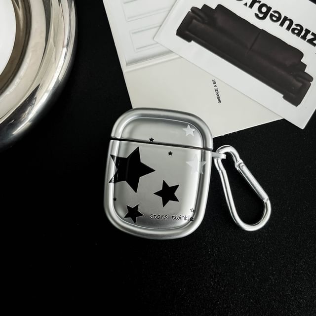 / Charm AirPods With Star Case Pro Skin Earphone Metallic FashionChic