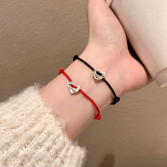 Bracelet Heart String Alloy FashionChic