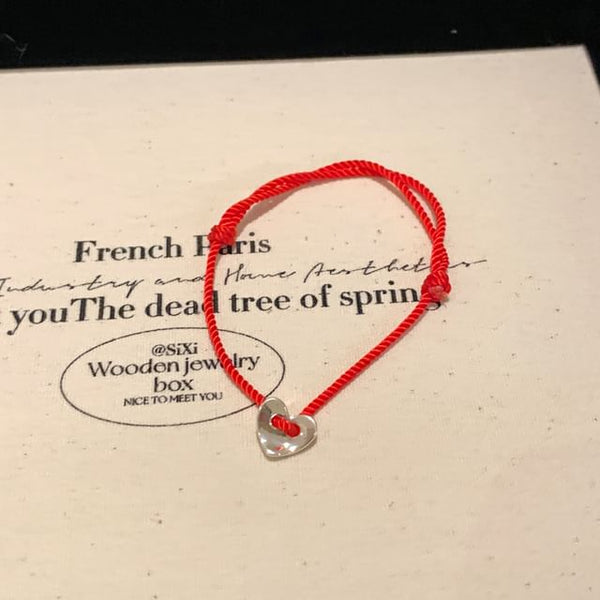 Bracelet Heart String Alloy FashionChic