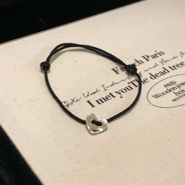 Bracelet Heart String Alloy FashionChic