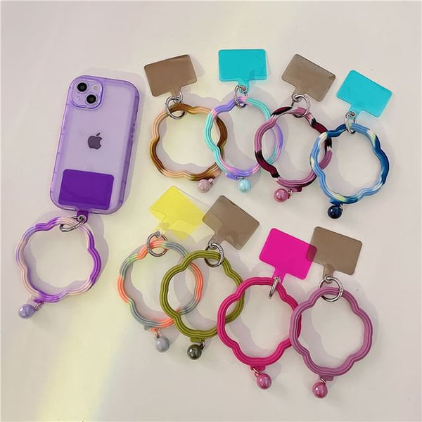 Lanyard Wavy Hoop with Pad Strap Phone FashionChic