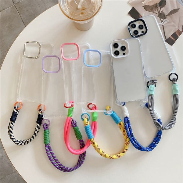 Case Strap Phone Transparent FashionChic