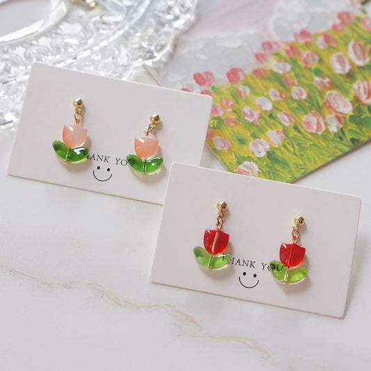Tulip Alloy Drop Earring FashionChic