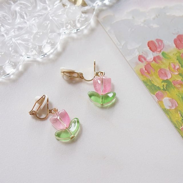 Tulip Alloy Drop Earring FashionChic