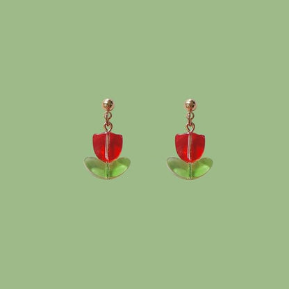 Tulip Alloy Drop Earring FashionChic