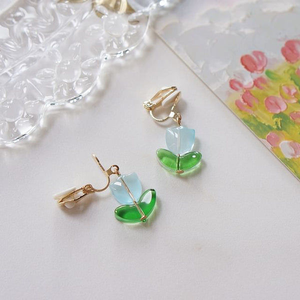 Tulip Alloy Drop Earring FashionChic