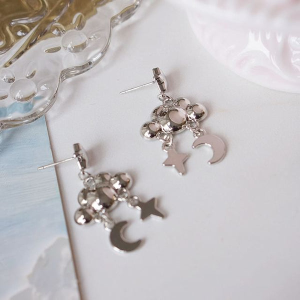 Star Dangle Moon Cloud Earring Alloy FashionChic