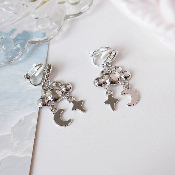 Star Dangle Moon Cloud Earring Alloy FashionChic