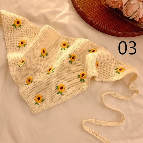 Lace Floral Crochet Scarf FashionChic