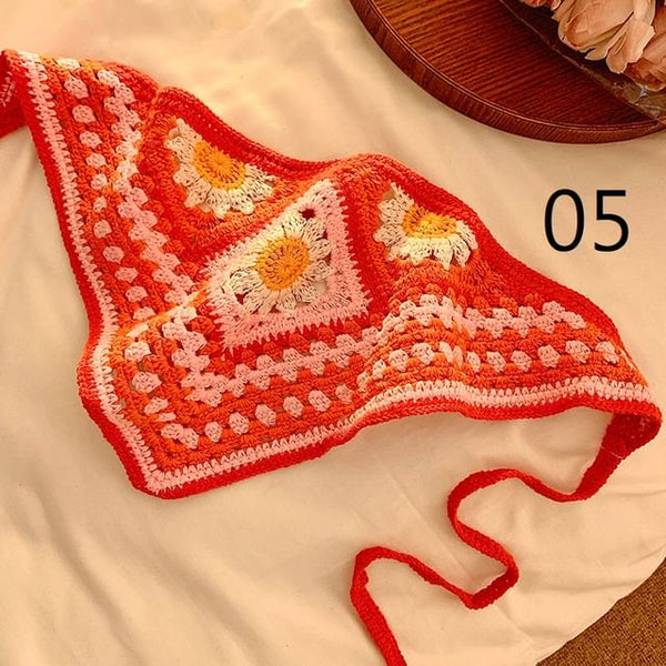 Lace Floral Crochet Scarf FashionChic