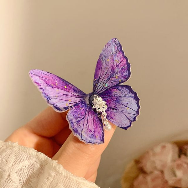 Set Butterfly / Hair Clip Rhinestone FashionChic
