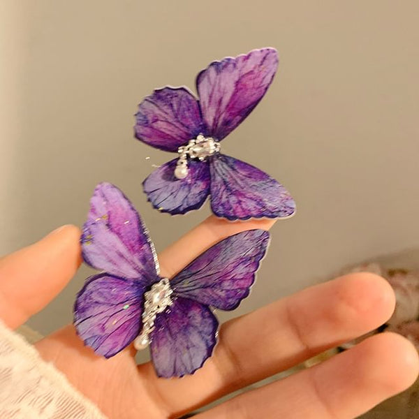 Set Butterfly / Hair Clip Rhinestone FashionChic