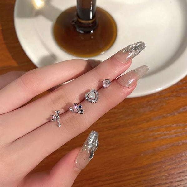 Stud Rhinestone Set Ear FashionChic