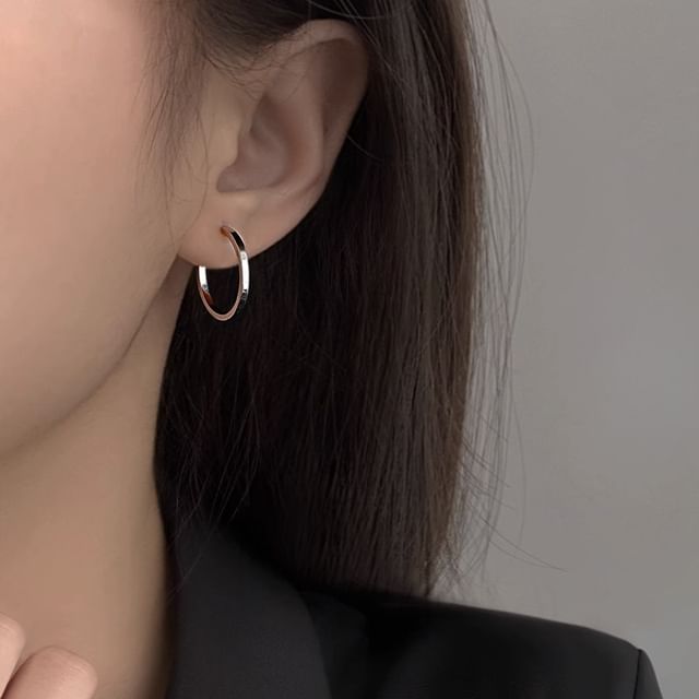 Sterling Silver Earring Hoop FashionChic