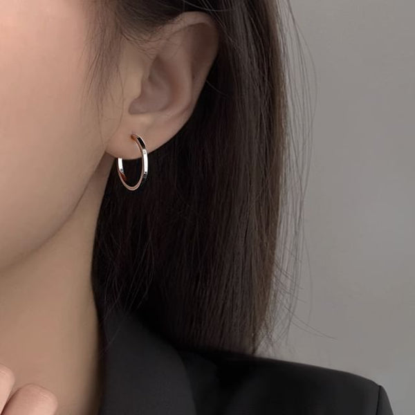 Sterling Silver Earring Hoop FashionChic