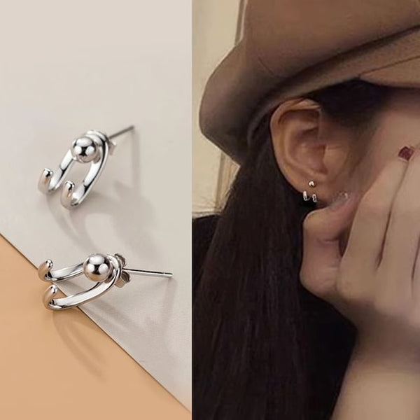 Ear Silver Sterling Stud FashionChic