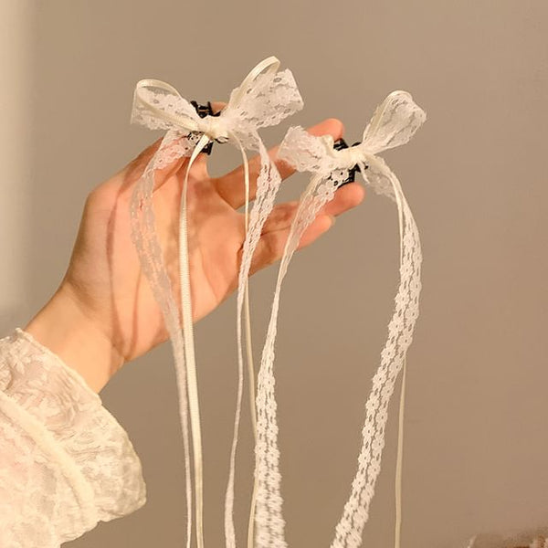 Ribbon Lace Set of 2: Clamp Hair FashionChic