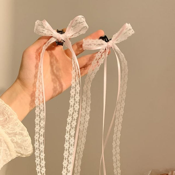 Ribbon Lace Set of 2: Clamp Hair FashionChic