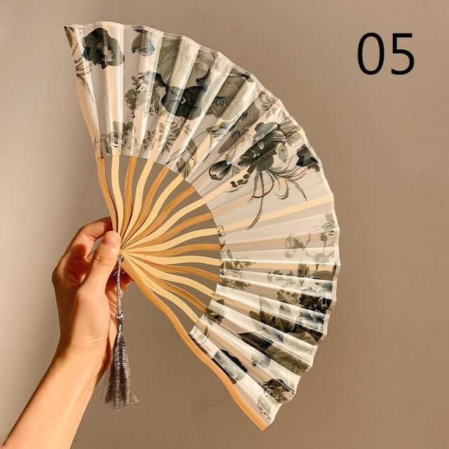 Set Hand Floral Choker / Foldable Fan Designs) (Various Lace FashionChic