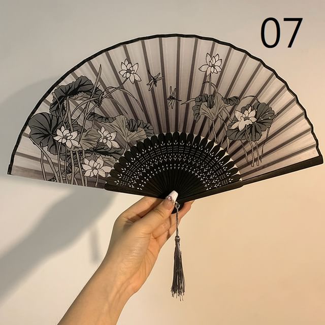 Set Hand Floral Choker / Foldable Fan Designs) (Various Lace FashionChic
