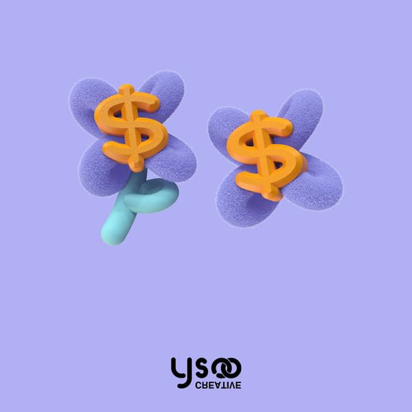 Ear On / Sign Stud Clip Earring Money FashionChic