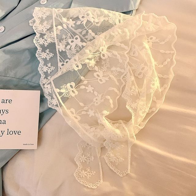 (Various Scarf Lace Designs) Triangle Head FashionChic