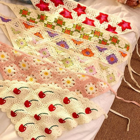 Scarf Head Designs) (Various Embroidered Triangle FashionChic