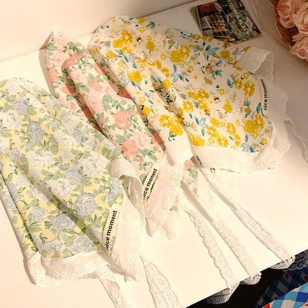 Floral Designs) Triangle Scarf Head Print (Various FashionChic