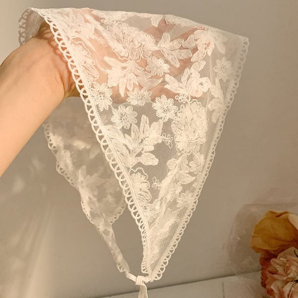 (Various Scarf Lace Designs) Triangle Head FashionChic