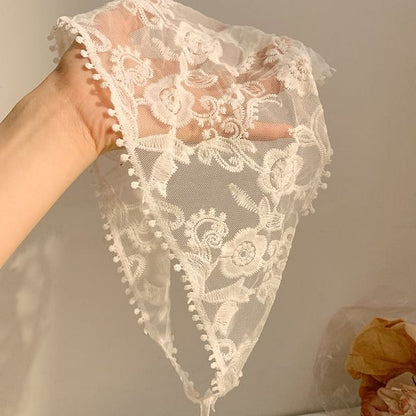 (Various Scarf Lace Designs) Triangle Head FashionChic