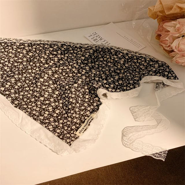 Floral Designs) Triangle Scarf Head Print (Various FashionChic