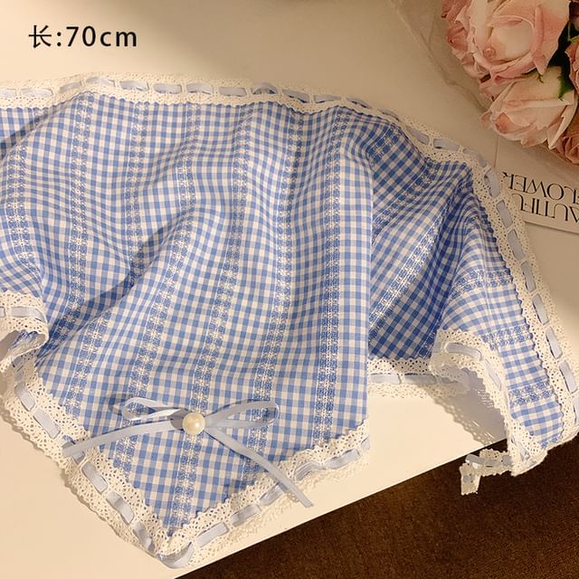 Head (Various Lace Triangle / Trim Scrunchie Set Designs) Scarf FashionChic