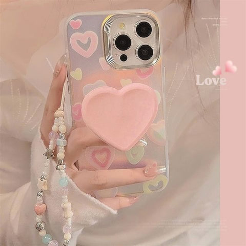 Holographic Heart Phone Case FashionChic