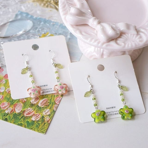 Floral Alloy Dangle Earring FashionChic