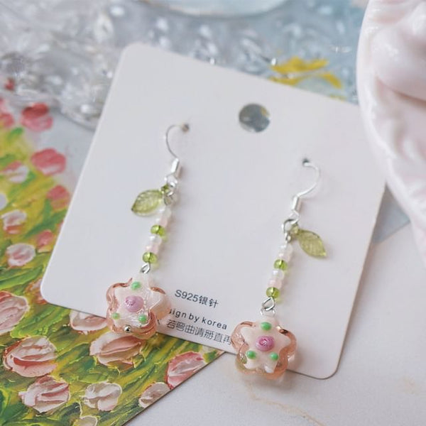 Floral Alloy Dangle Earring FashionChic