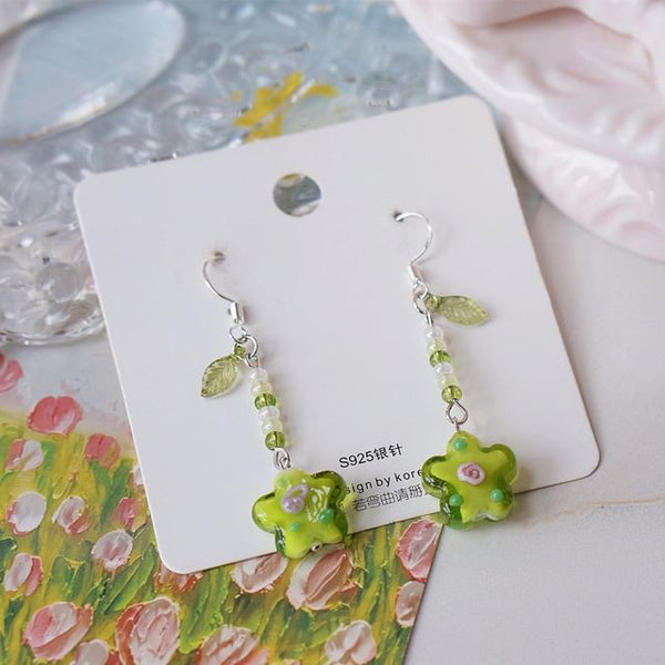 Floral Alloy Dangle Earring FashionChic