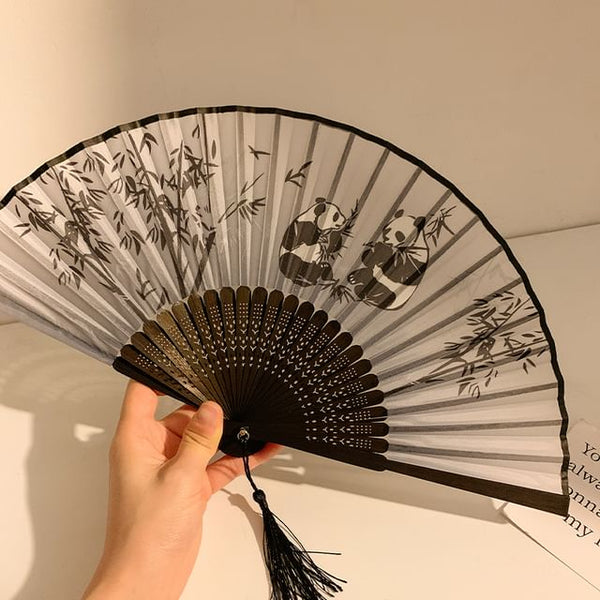 Bamboo Fan Hand Designs) (Various Print Foldable FashionChic