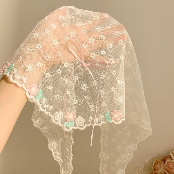 Lace Headkerchief Bow FashionChic