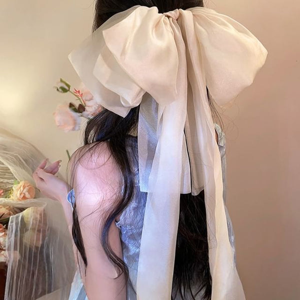 Fabric Clip Hair Bow FashionChic