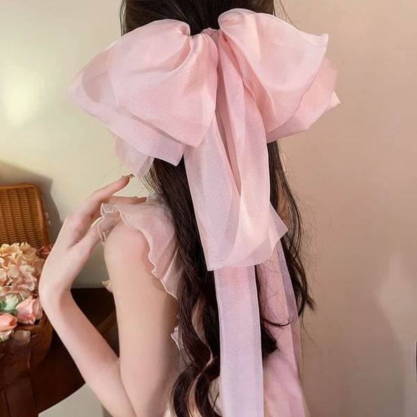 Fabric Clip Hair Bow FashionChic