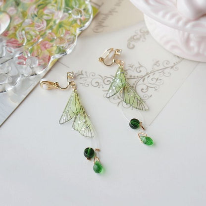 Alloy Butterfly Crystal Earring Faux Dangle FashionChic