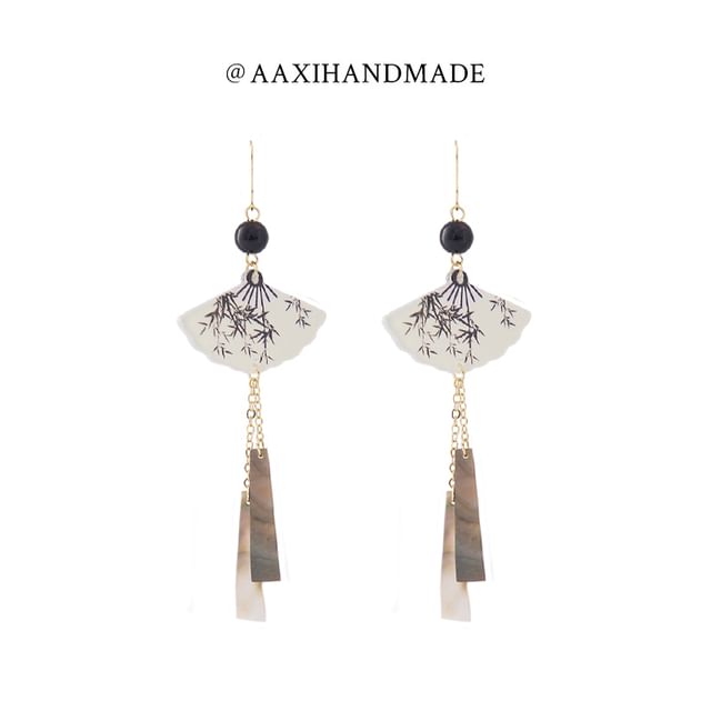 Earring Fan Dangle Alloy FashionChic