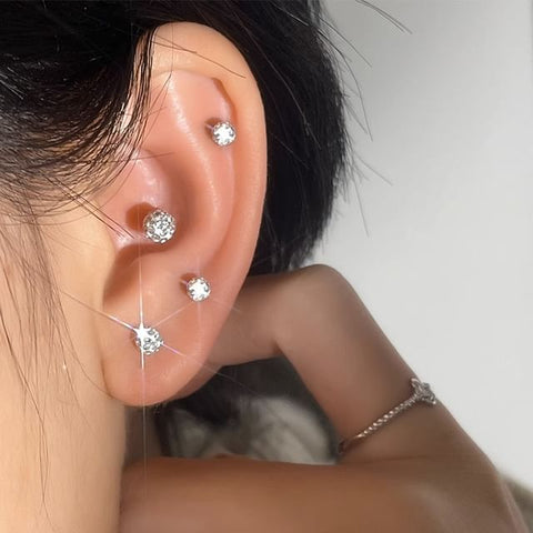 Earring Stud Rhinestone FashionChic