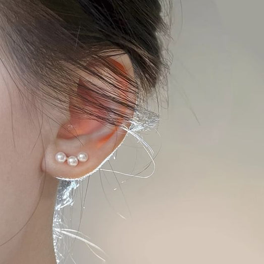 Earring Pearl Faux Stud FashionChic